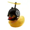 Decoração de Carro Pato Amarelo Pequeno, Capacete Tendência do Tiktok para Carros e Motos, Pato Quebra-Vento Estilo Celebridade da Internet Acessório para Carro
