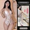 Gato de Leche Codicioso Ropa Interior Sexy Encaje Sexy Pasión Tentación Archivo Abierto Pijama de Perspectiva Caliente para Mujer X60