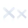 Tarjeta Cruzada para Azulejo Cruz de Azulejo 23mm Herramienta Niveladora Cruz para Colocar Azulejos Tarjeta de Cruce de Junta Tarjeta de Espacio