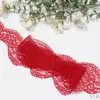 Tanglong tela de punto de urdimbre de nailon con ribete de pestañas colorido no elástico 6 cm accesorios de ropa material de ribete de encaje hecho a mano