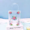 Bolsa Tote Transparente de Plástico PP Fosco Bolsa de Presente de Noivado de Alto Padrão Embalagem de Presente de Aniversário de Bebê Bolsa de Presente