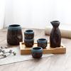 Utensilios de cerámica para vino sake de estilo japonés, juego calentador, jarra para vino caliente, jarra para vino caliente, botella para vino amarillo de uso doméstico, copa para vino blanco, dispensador de vino