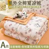 Conjunto de Colcha de Verão de Quatro Peças Classe A, Colcha 100% Algodão, Colcha Refrescante de Verão, Colcha de Ar Condicionado para Estudantes, Algodão de Xinjiang