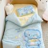 Juego de colcha de tres piezas Jq Jingqi para jardín de infantes, Juego especial de seis o siete piezas para entrar al jardín de infantes, Ropa de cama infantil de algodón puro, Funda de edredón y colchón