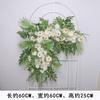 Serie Mori hilera de flores de suelo camino de flores simulación camino de flores plomo flor falsa flor flor arte escena diseño ceremonia de boda paisaje decoración blanca verde