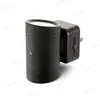 Luz de Noche Enchufable Gy155 Negra Cilíndrica Estilo Boina Arriba y Abajo Luminosa Pasillo Mesita de Noche Sensor de Control Luz de Noche