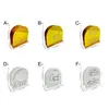 Porta servilletas de acrílico con espejo dorado semicircular para fiesta de boda transfronteriza con eslogan en inglés, estante de escritorio para almacenamiento de servilletas