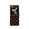 Para Capa de Celular Samsung GalaxyZFlip6 Tela Dobrável Xadrez Dobradiça Tudo Incluso ZFold6 Pied-de-poule