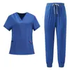 Uniformes quirúrgicos personalizados para hombre, de manga corta, elásticos, de secado rápido, ropa de trabajo para doctor, uniformes de verano para profesionales dentales, uniformes quirúrgicos para mujer