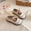 Zapatos de Cuero a Cuadros con Moño para Niñas Primavera 2026, Modernos y Versátiles, Zapatos Individuales Infantiles Estilo Preppy, Zapatos de Princesa para Niñas