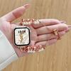 Adequado para applewatchs9 pulseira de relógio pulseira de pérola s8s7s6 Apple Watch s5s4s3 pulseira de relógio para meninas verão