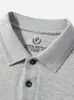 Estilo Old Money Punto Otoño/Invierno Capa Base para Hombre Color Sólido Ropa Interior Camisa POLO Camiseta Casual con Cuello para Hombre Ropa para Hombre