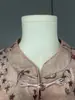Novo Conjunto de Moda Primavera para Mães Estilo Nacional Chinês Moda 2026 Novo Modelo para Meia-Idade e Idosos, Elegante Conjunto de Três Peças de Veludo