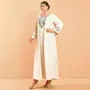 Nuevo vestido de noche para mujer 2026 con intrincado bordado y adornos de pedrería, vestido largo suelto y elegante
