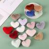 Pelota de Peluche Corazón de Melocotón Creativa Material Hecho a Mano para Bricolaje Pelota de Peluche de Imitación Bolsa para Llaves Accesorios de Joyería Colgante de Peluche con Forma de Corazón