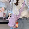 Bolsa para botella de agua de estilo japonés INS, nueva, de alta apariencia, fresca y dulce, color caramelo, para mujer, ligera para ir de compras y viajar, bolso cruzado