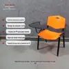 Cadeira de escritório de aço plástico empilhável para sala de conferências, treinamento em sala de aula para alunos, cadeira de plástico de aço, cadeira de conferência empilhável com mesa, cadeira de plástico de placa