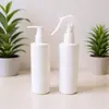 Botella HDPE de Hombro Plano de 250 ml Botella de Empaque de Gel de Ducha de PET Botella de Plástico Cuadrada Blanca de Hombro Detergente Reenvasado