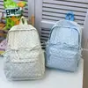 Mochila escolar de estilo coreano con lazo de lunares para niñas, adecuada para estudiantes de secundaria, preparatoria, universitarios y uso diario, así como para viajes