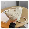 Bolso de mano tejido versátil para mujer 2026, bandolera, bolso de hombro, bolso tipo cubo, bolso de playa, bolso para teléfono con forma de nube, bolso de verano
