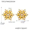 Roda-gigante novo floco de neve feito à mão com zircônia incrustada colar brinco pulseira atmosfera aço inoxidável traje de luxo leve feminino