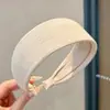 Diadema de tela de alta gama para otoño e invierno, extra ancha, adelgazante, estilo coreano, pinza para el pelo de terciopelo para mujer
