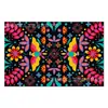 Zc072 Bandera de Mesa Flor Mexicana Mantel Fiesta Tema Festivo Hogar Sala de Estar Tapete de Mesa Patrón Salvamanteles Decorativo