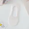 Meias de verão para meninas mulheres japonesas são meias invisíveis tipo barco antiderrapantes meias rosa fofas meias de algodão de boca baixa finas