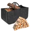 Bolsa de fieltro para leña transfronteriza, bolso de mano de fieltro splicing engrosado, cesta de almacenamiento para el hogar, bolsa de fieltro para compras de supermercado