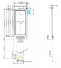Pantalla OLED vertical de 1,3 pulgadas, 64128, controlador SSD1312, conector de 16 pines, pantalla LCD OLED12864