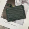 Monedero de piel de oveja para mujer, cartera corta de piel, cartera fina, tarjetero con cremallera, tarjetero multifuncional