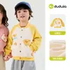 Dududu Home Jaqueta Infantil Bebê Top de Outono Roupas de Outono para Meninos Cardigã para Meninas Roupa Externa Infantil Estilosa Tendência
