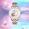 Relógio Satya Duke Luminous Mostrador Grande À Prova D'água Relógio Feminino Pulseira de Aço Relógio Feminino Mecânico Automático produtos genuínos