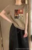 Camiseta de algodón acanalado Shisanxing de fuente física para mujer, top de manga corta ajustado, suministro exclusivo mayorista de verano