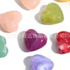 Amazon Transfronterizo Cuentas de Acrílico Coloridas con Agujero Cruzado en Forma de Corazón para DIY Collares Pulseras Accesorios de Joyería para Mujer Venta al por Mayor