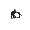 5 Peças/Pacote Transfronteiriço Novo Simples Pingente Elefante Mãe Bebê Aço Inoxidável Animal Pequeno Fofo Acessórios DIY