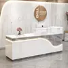 Mostrador de bar mostrador de caja escritorio de recepción escritorio de recepción de salón de belleza mostrador de caja de tienda de ropa mostrador de bar de esquina mostrador con tira de luz luminosa