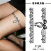 Tatuaje Calcomanía Popular de Medio Brazo con Forma de Lazo Jugo Herbal Semi-Permanente Resistente al Agua y al Sudor Duradero No Reflectante Tatuaje Artificial