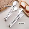 Pinza para alimentos de acero inoxidable pinza de cocina pinza caliente para barbacoa pinza para bistec pinza para pan al vapor pinza para barbacoa de alimentos pinza para verduras