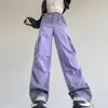 Pantalones de trabajo con degradado tie-dye para mujer, geniales y elegantes, novedad otoño 2026, de cintura alta, holgados, adelgazantes, casuales, de pierna ancha