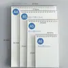 Caderno Espiral Flip-Up B5 Caderno Espessado Simples Estudante Universitário Exame de Admissão de Pós-Graduação Linha Horizontal Estilo Ins A4 Caderno de Grades