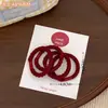 Set de Cintas de Pelo de Hilo de Colores Cintas de Pelo Simples de Alta Elasticidad Bandas de Goma Anillos para el Cabello Femeninos Versátiles Cintas para Coletas Accesorios para el Cabello
