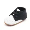 Sapatos de Bebê 0-12 Meses Primavera e Outono Estilo Britânico Couro PU Sapatos de Bebê Sola Macia Sapatos para Crianças Pequenas Atacado 2753