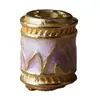 Cuentas Barril Esmalte Cloisonné Chapado en Cobre 18K Cuentas Espaciadoras Pulsera Joyería con Cuentas Accesorios Materiales Hechos a Mano para Bricolaje Cuentas Barril Esmaltadas Cocidas