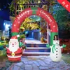 Arco Inflable Navideño de Amazon Papá Noel Muñeco de Nieve Brillo Árbol de Navidad Transfronterizo Arreglo Adornos Decorativos