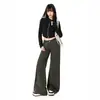 Jeans Acampanados Adelgazantes de Cintura Baja Nuevos para Otoño/Invierno 2026 Transfronterizos para Mujer, Estilo Americano, Pantalones de Campana No Ajustados