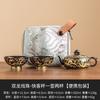 Fábrica Plata 999 Doble Dragón Juega Pelota Expreso Taza Juego de Té Portátil para Viaje Una Tetera Dos Tazas Regalo de Gama Alta
