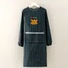 Ropa de Trabajo Antifouling Resistente al Desgaste Overol de Tela de Manga Larga para Mujer Delantal de Cocina Transpirable