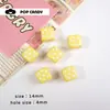 Cuentas Sueltas Cuadradas de Acrílico de 14 mm Estampadas con Puntos de Polca Con Agujeros para Bisutería DIY Cadena de Teléfono Goma para el Cabello Accesorios para el Cabello Accesorios para Joyería