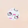 Esponja de Maquillaje Marshmallow Portátil de Dibujos Animados Cabeza de Gato KT Esponja Herramienta de Belleza No Absorbente para Uso Húmedo y Seco Base